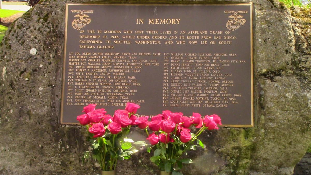 Rainier Rock Marines Memorial